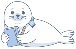 のどかFP事務所のアザラシキャラクター